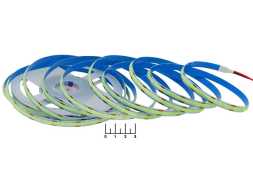 Светодиодная лента 12V белая 2.5см (9W/384LED/1м) бирюзовая 8мм COB IP20