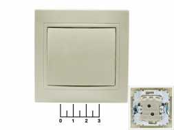 Выключатель 1-клавишный TDM (Таймыр) слоновая кость