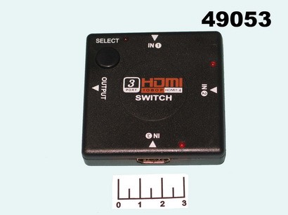 Видеосвитчер HDMI 3 входа 1 выход Rexant 17-6912