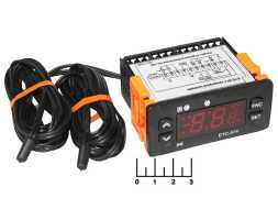 Блок управления для холодильника 220VAC ETC-974 2 датчика (-50...+110C) (010152(R3))