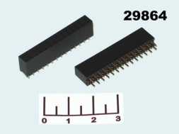 Разъем PBD-28 (2*14) гнездо шаг 2.54мм черный