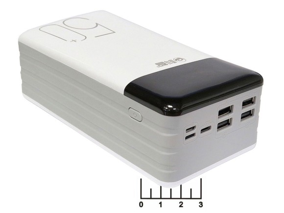 Power Bank 4USB 5V 3A 50Ah - вход micro USB+iPhone 5+Type C KZ-500