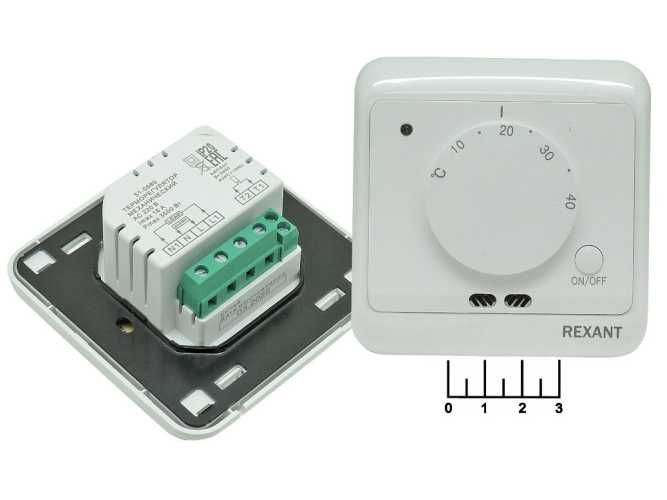 Терморегулятор для теплого пола механический с выносным датчиком (+5...+40C) R72XT Rexant (51-0580)