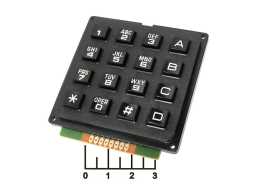 Клавиатура 16 кнопок AK-1604-A-BBW