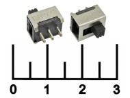 Переключатель движковый 2-х позиционный 3 контакта SSD42G3 (№58/S1448) на плату