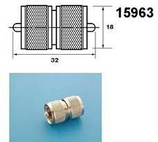 Переходник UHF (PL-259) 2 штекера