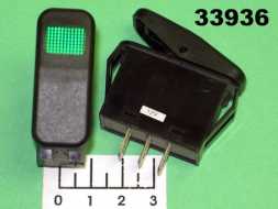 Выключатель 14/21 R13-258B зеленый 3 контакта