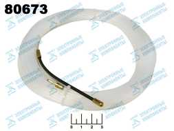 Струна для протяжки кабеля 3мм 15м Fortisflex белая