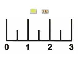 Светодиод LED 2835WC 3V-3.6V 60mA 6000K 24lm (2835UWC)
