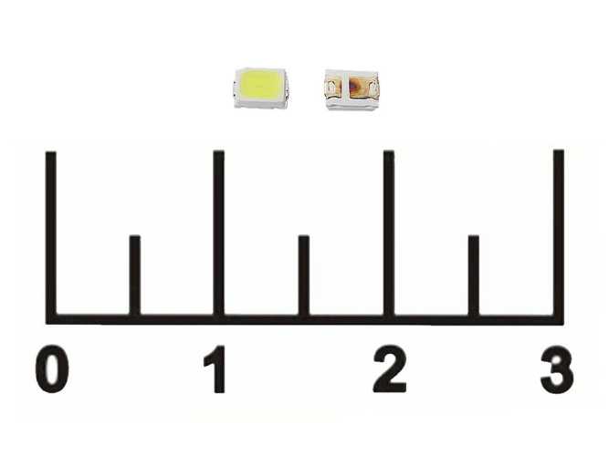 Светодиод LED 2835WC 3V-3.6V 60mA 6000K 24lm (2835UWC)