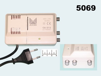 Антенный усилитель CA-215 24-25дБ с регулировкой на 2 TV