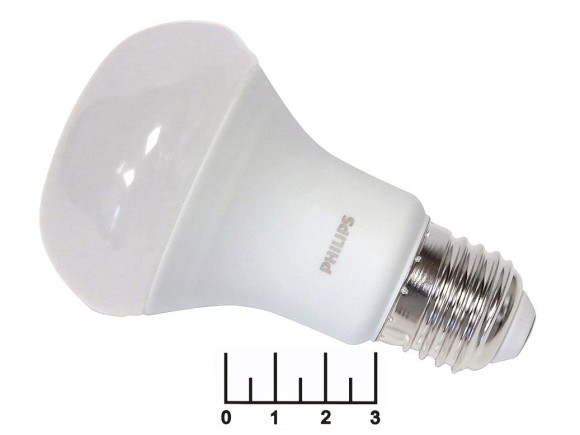 Лампа светодиодная R63 220V 7W E27 2700K белый теплый матовая Philips