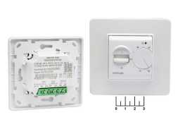 Терморегулятор для теплого пола механический с выносным датчиком (+10...+40C) белый Welrok Mex