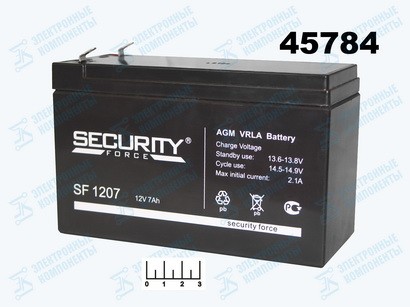 Аккумулятор 12V 7A Security Force (SF1207)
