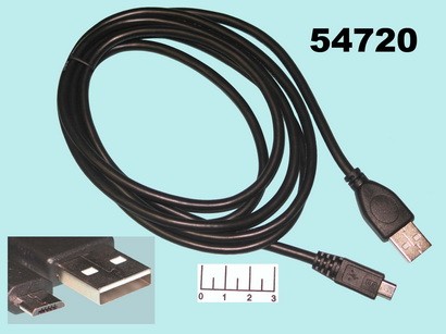 Шнур USB-micro USB B 5pin 1.8м Gembird (CCP-MUSB2-AMBM-6)