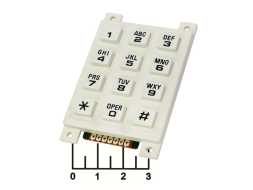 Клавиатура 12 кнопок AK-804-A-WWB