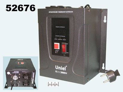 Стабилизатор напряжения однофазный 2000W RS-1/2000WS Uniel настенный