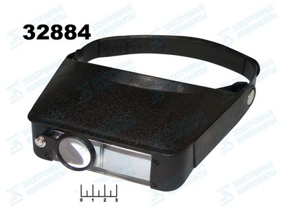 Очки радиомонтажника Rexant (12-0401)/TK-1008-2 с лупой с подсветкой