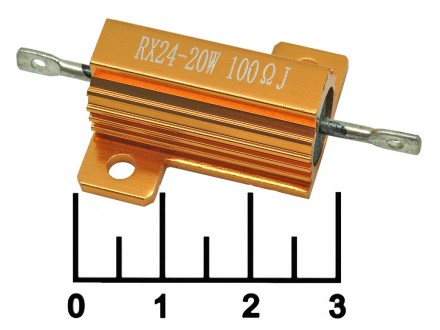 Резистор 100 Ом 20W RX24
