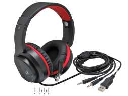Наушники (гарнитура) Defender Apex 64525 2 штекера 3.5 + USB с микрофоном 1.8м