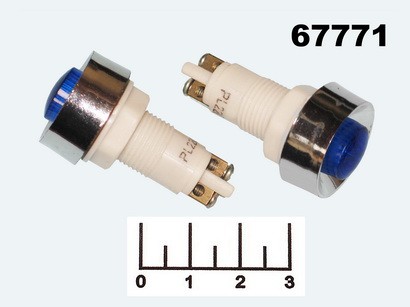 Лампа 220V AD22E синяя (N-836-B)