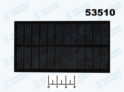 Солнечная батарея 60*110мм 6V 0.17A 1W