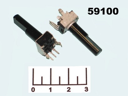 Резистор переменный 500 Ом RS09-N-30 (+85)