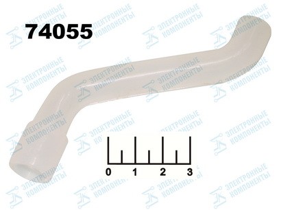 Трубка силиконовая переходная для нагревательных приборов 10мм/12мм 88мм изогнутая TCH-016