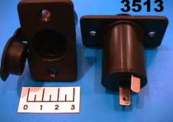 Разъем питания автомобильный гнездо прикуривателя с крышкой