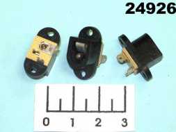 Разъем питания гнездо 5.5*2.5мм под 2 винта пластик