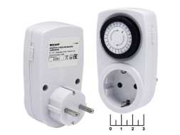 Таймер RX-21 Rexant суточный (шаг 30 минут) (розеточный) 11-6001