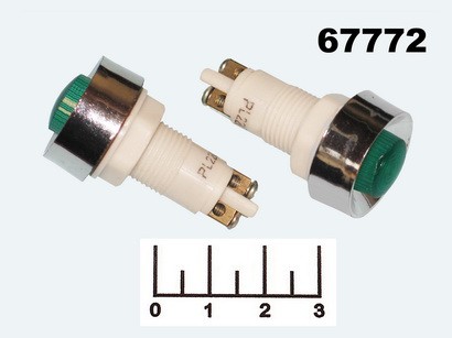 Лампа 220V AD22E зеленая (N-836-G)
