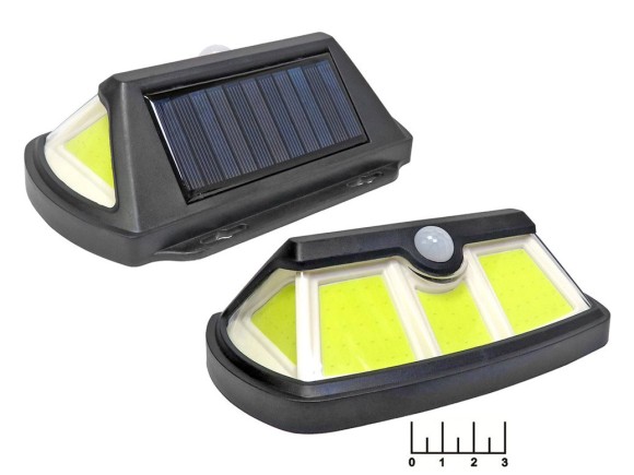 Фонарь садовый 5 светодиодов COB YG-1396 на солнечной батарее с датчиком движения аккумуляторный