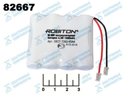 Аккумулятор для радиотелефона Robiton T393 4.8V 1.5A
