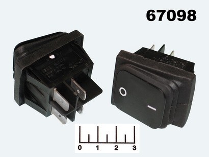 Выключатель 250/16 RS-2A черный 4 контакта SB089 влагозащищенный