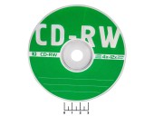 Диск CD-RW Standard 4-12X 700Mb Slim