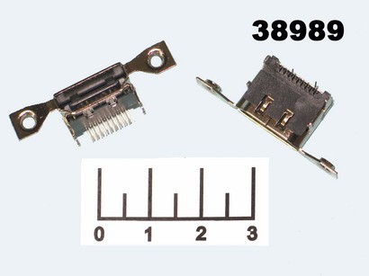 Разъем HDMI гнездо на плату (HDMI-F-19-03)