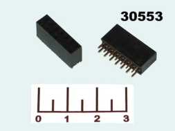 Разъем PBD-14 (2*7) гнездо шаг 2.54мм черный
