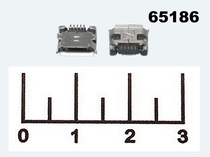 Разъем питания micro USB 5pin гнездо Alcatel 4010/4010D (РЗ-6313)