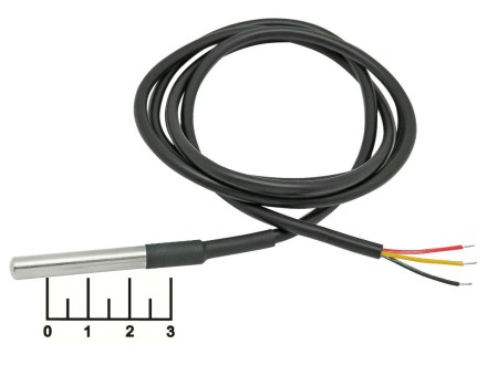 Датчик температуры цифровой для Arduino кабель 1м (DS18B20)