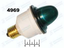 Лампа-стробоскоп 220V E27 зеленая