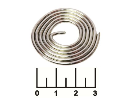 Припой 2мм 10гр олово(96.5%) серебро(3%) медь(0.5%) SN97C без канифоли HI-END/HI-FI спираль