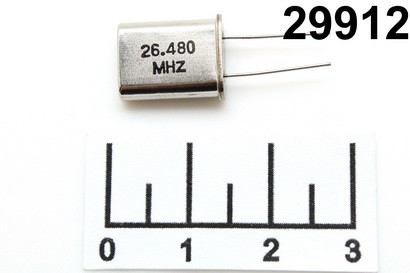 КВАРЦ 26.480 МГЦ (HC-49/U) (3 ГАРМОНИКА)