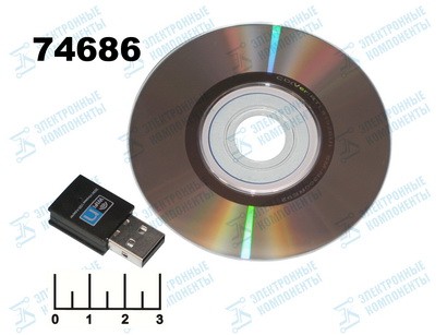 АДАПТЕР WI-FI USB WD-303 (D8-1387) (С ДИСКОМ)