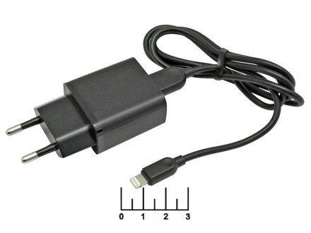 Сетевое зарядное устройство USB 5V 2.1A (шнур Lightning) BA52A Borofone (белое)