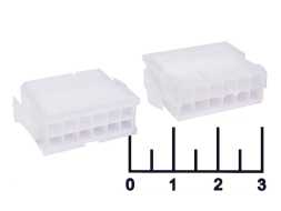 Корпус разъема 12pin штекер (MF-2*6M)