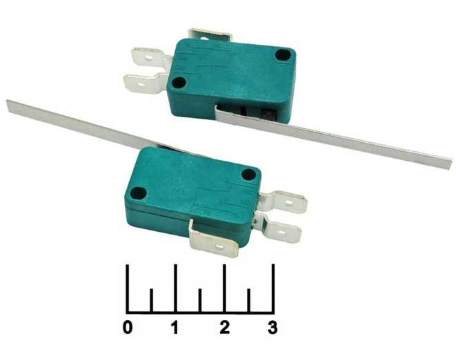Кнопка тактовая KW3-02-04 16A с рычагом