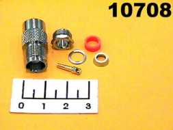 Разъем TNC гнездо под пайку RG-58