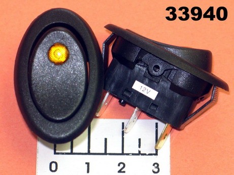 Выключатель 12/20 R13-257L2 желтый 3 контакта