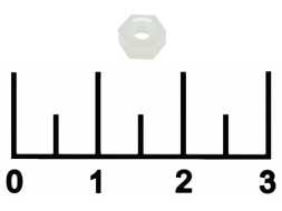 Гайка М3 5.5*3мм пластик (1 штука) DIN555